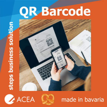 Picture of product Steps QR Code für Überweisung - Barcode - Mietpauschale